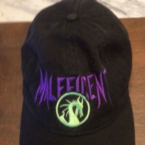 Disney Villains Black Hat with Purple Stitching and Green Accent